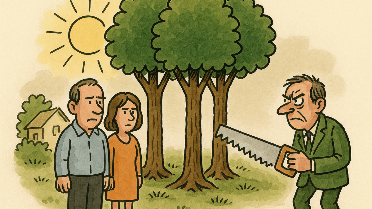 E  Bam bleift e Bam, och wann en engem Gréngen zu Izeg  am Wee steet .